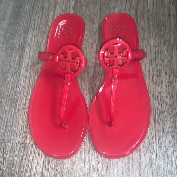 Tory burch red jelly sandals Clearance